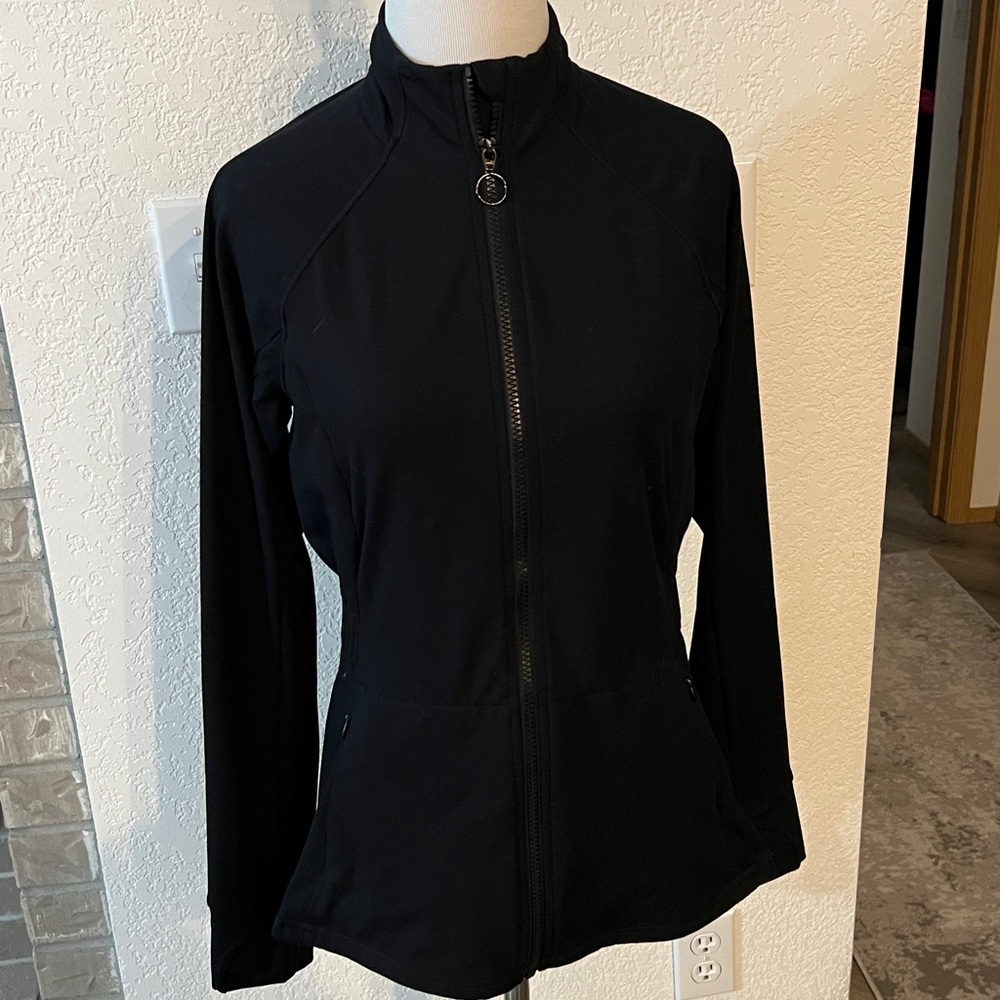 Fabletics Black Trinity Performance Jacket Size S… - image 9